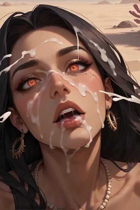 Orgasmo de la diosa del desierto: rendición de arena y resbaladiza