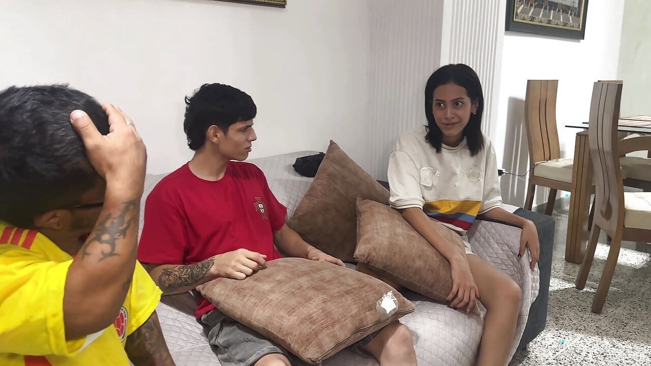 My Best Friend Crying While I Fucked His Wife Hard After Losing the Bet on the Colombia - Portugal Match
