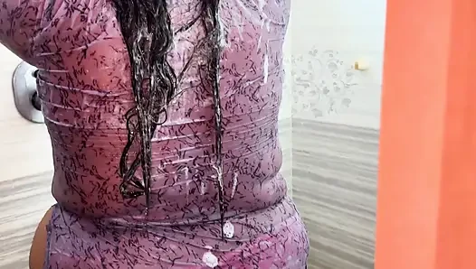 Sex with Stepaunty in the bathroom Ep-2