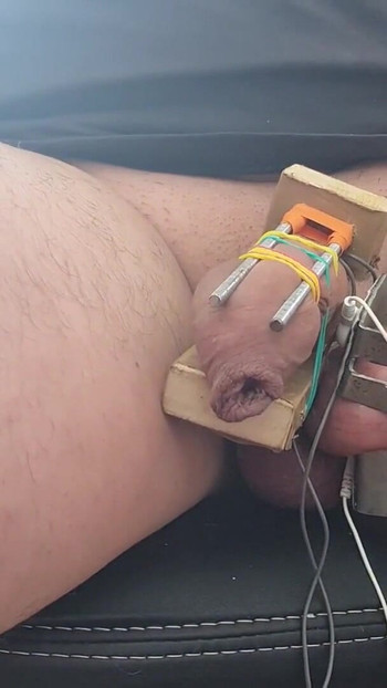 Powerful moment from "Cock torture, electro, pain"