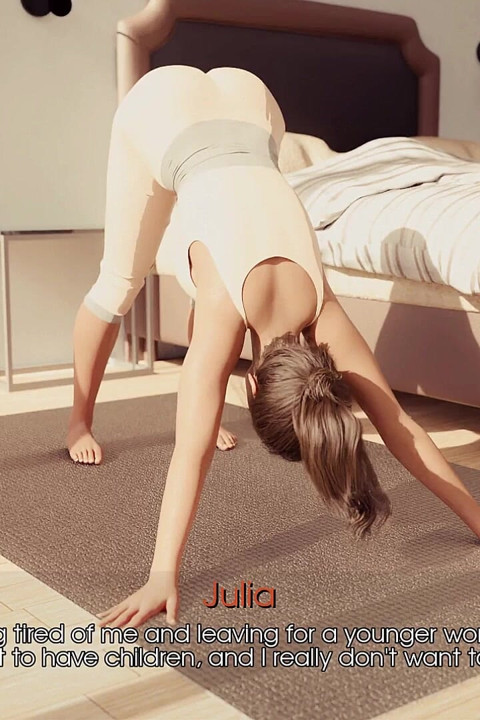 My Pleasure 40 - Julian Fantasizes About Naked Julia Exercising
