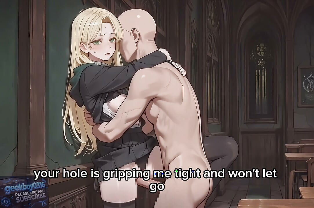 Malfoid(Malfoy) sex with man. Hogwarts. hentai AI video