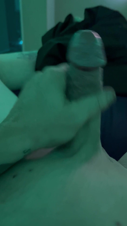Rubbing fat cock