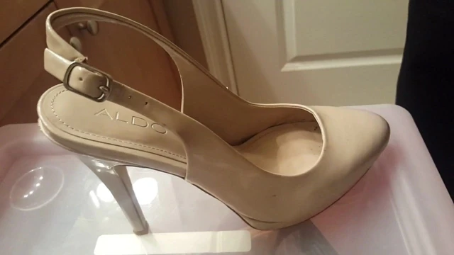Cummin on a clients high heels