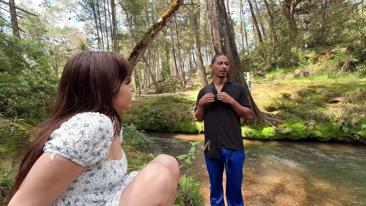 Caught and Fucked Hard for a Huge BBC Forest Creampie