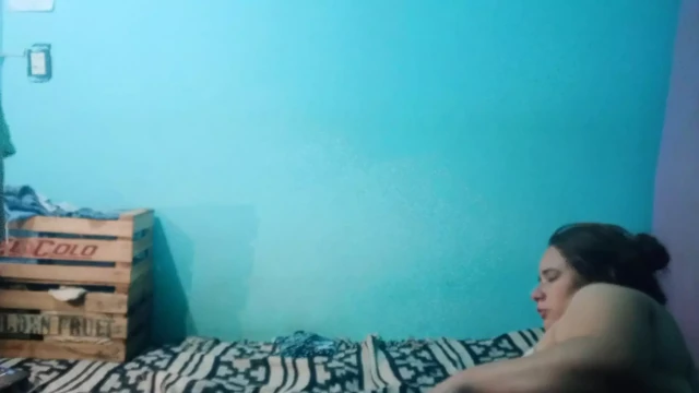 It rides me on the bed