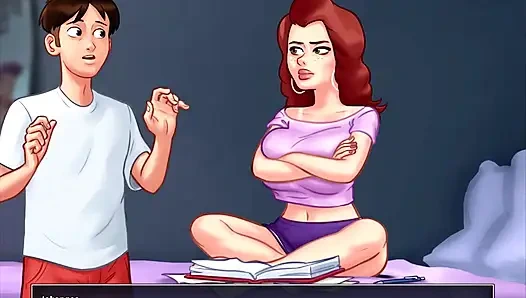 Summertime Saga - Johannes fucked Odette, Johannes fucked Maria, Eva had her baby