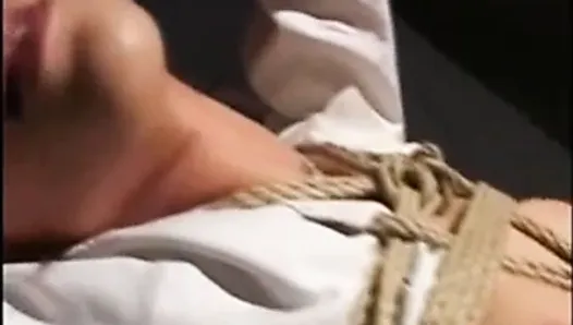 Asian Teen Shibari Tied With Ropes