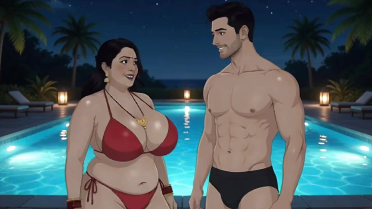 Desi liderlig indisk kone animationsvideo med hindi lyd