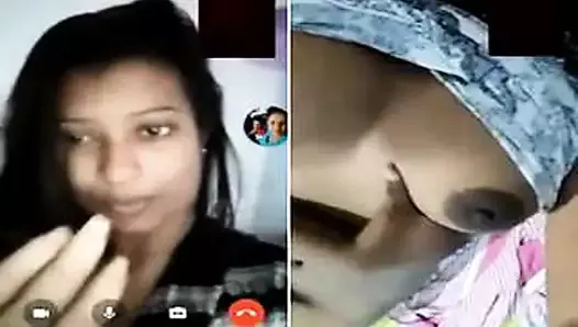 Indian desi hot bhabhi fingering on selfie video