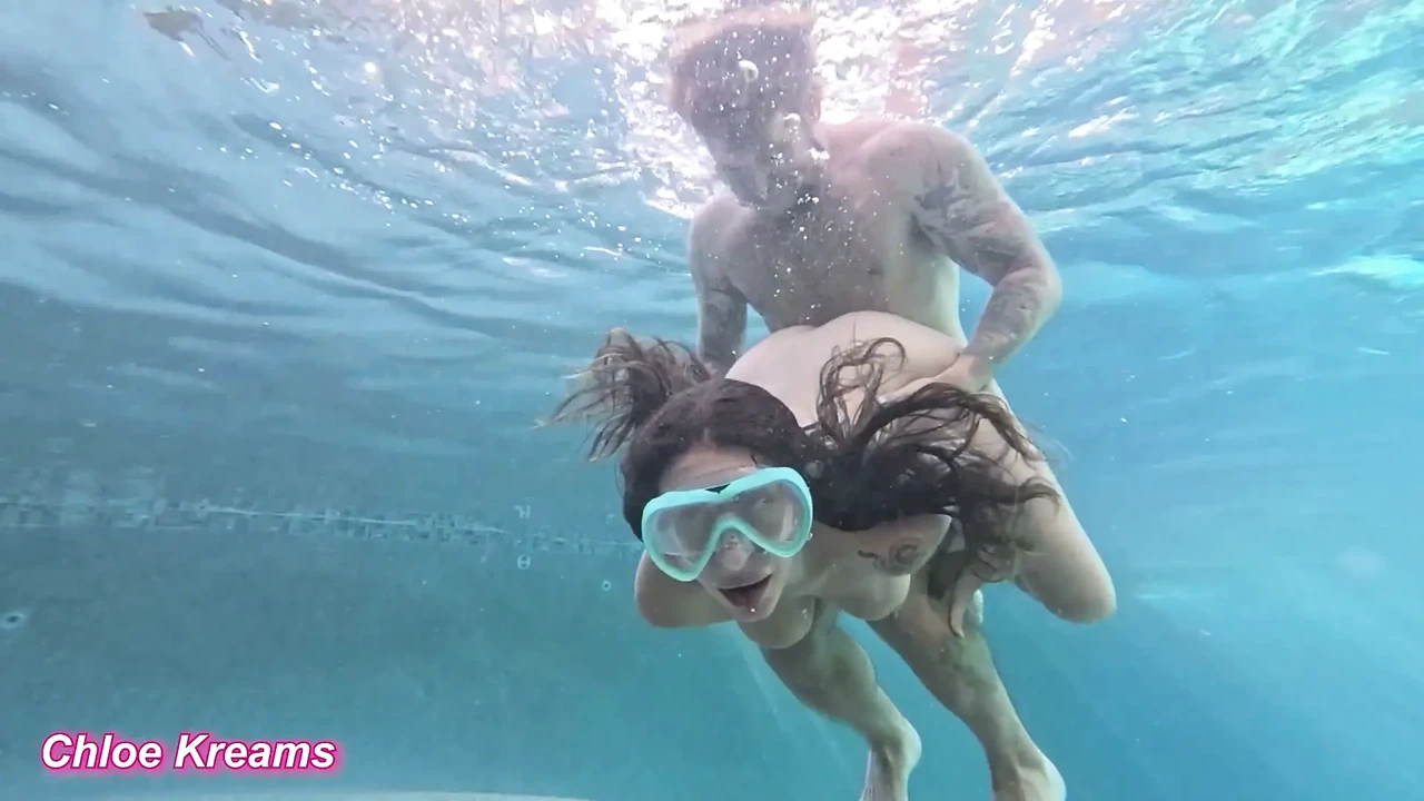 Underwater Suck and Fuck! Getting Used in the Pool by Big Cock - Chloe Kreams, Steve Rickz