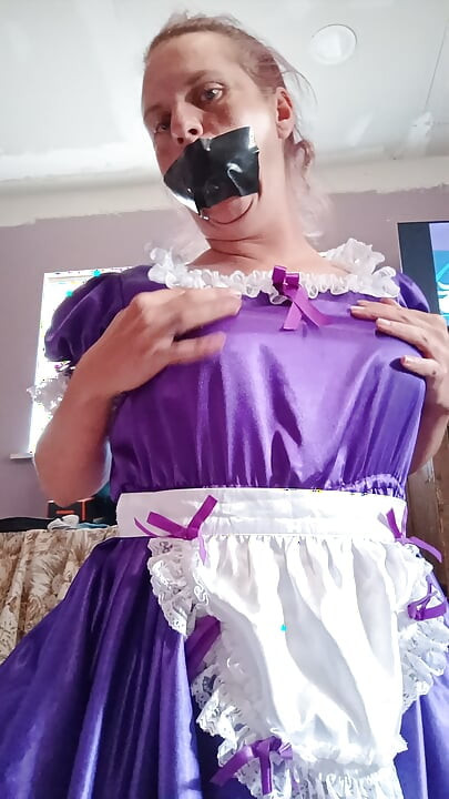 Saten Panty Gag