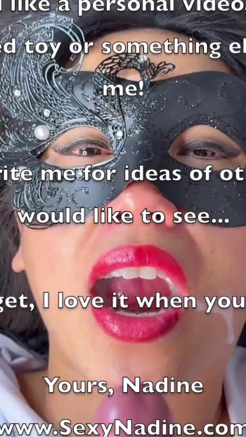 Memorable moment from "Cumshot in my mouth as a nurse"
