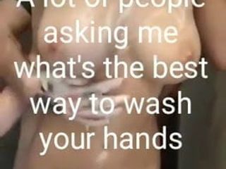 ¡La forma ideal de lavarse las manos!