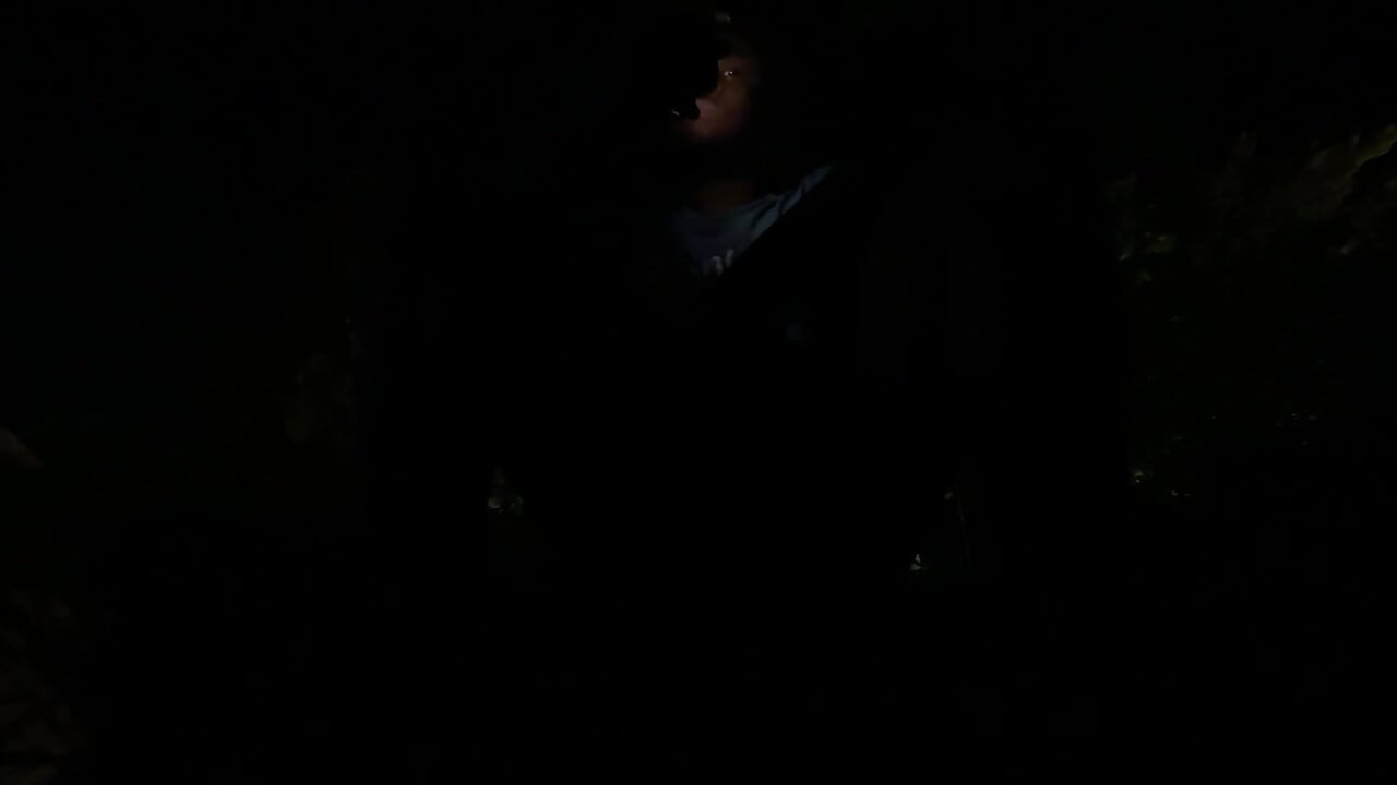 Outside In The Dark Gooning Till I Nut On The Sidewalk While Cars Passing By