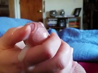 Cum explosion after slow and torturous finger strokes