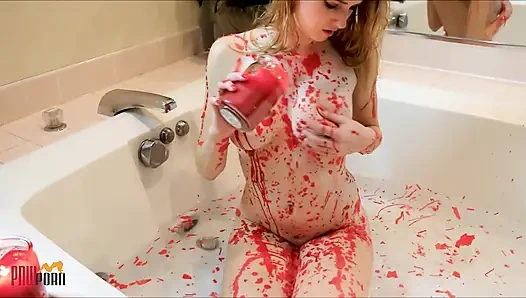 Горячий воск в горячей ванне