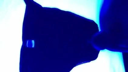 Blacklight Masturbation on Wife's Panties