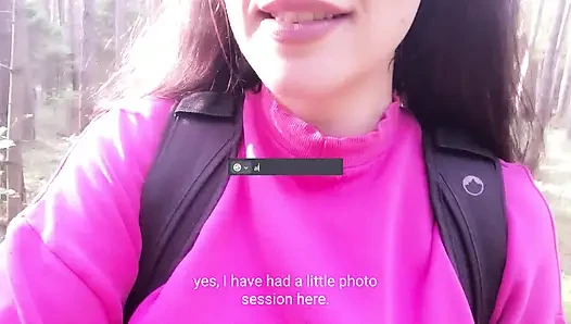 Risky German JOI public masturbation (almost caught)