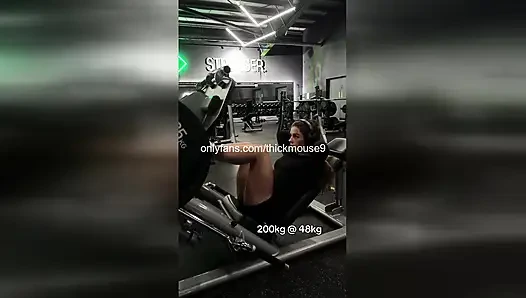 TikTok Live Gym Gangbang: 5 Strangers Breed 18yo Pussy