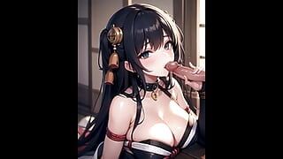 Gorąca japońska bondage blowjob Ai Porn