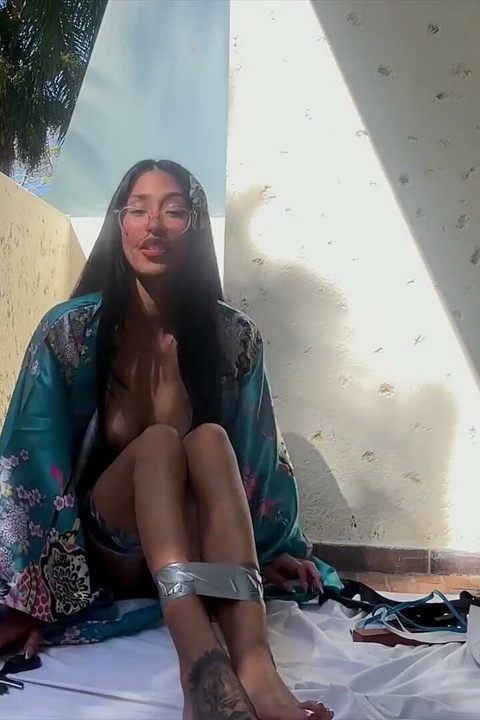 Ősi Ázsiai Önkötözés 4K Giselle Amore Szóló Rituálé Fantázia!