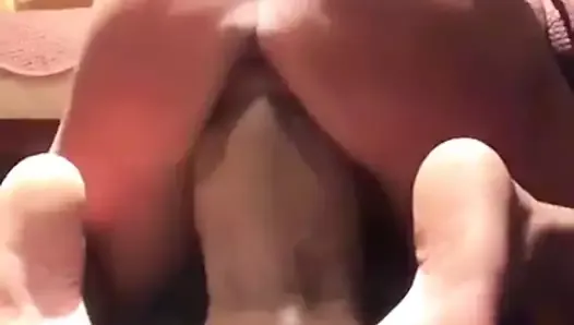 young milf takes a monster dildo with ease and pleasure