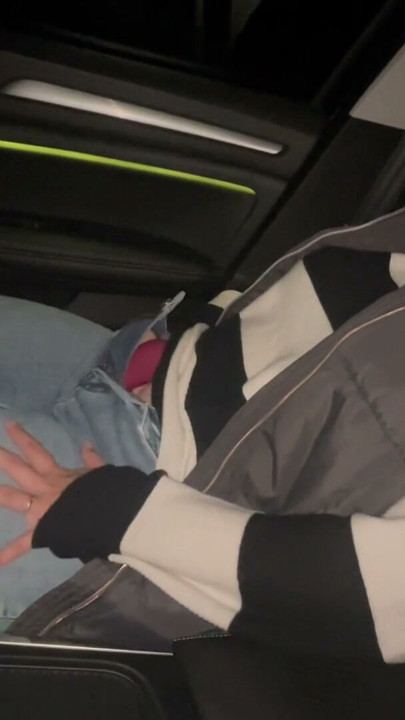 masturbation outdor in the car satisfyer clitoris spinning fingers moaning twitching trembling multiple orgasms | Clip 2