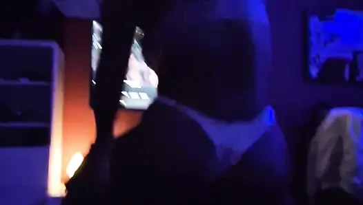 Perverted father-in-law enjoys my tight pussy in the middle of the darkness of my boyfriend's room