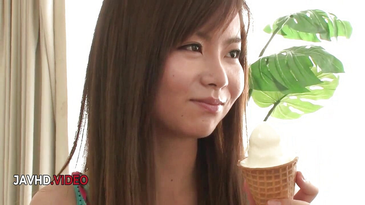 Naosima Ai: Sweet Teen Takes Double Asian Pussy Fuck with Hardcore Threesome & Creampie