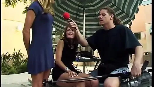 Blonde College Chick Was Drilled by Attractive Guy From Camera Crew