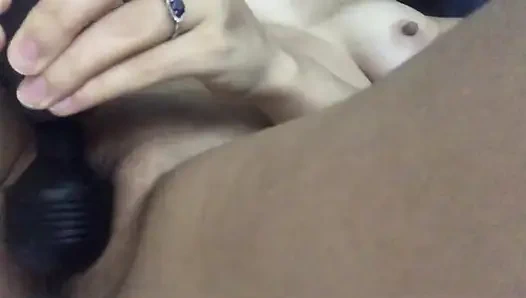 Masturbating with My New Hitachi Toy