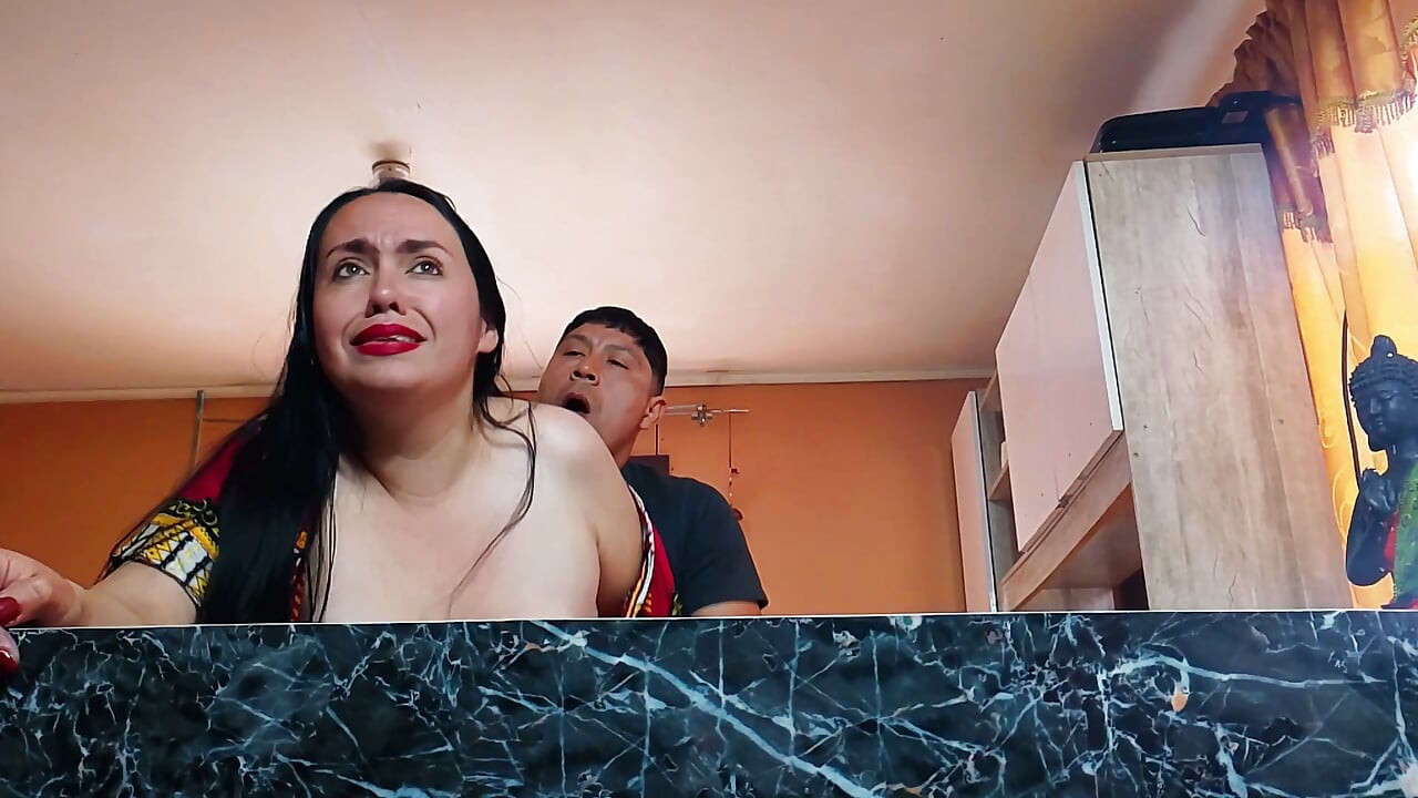 Sexy Indian girl, let's fuck in the kitchen before the cuckold gets back.