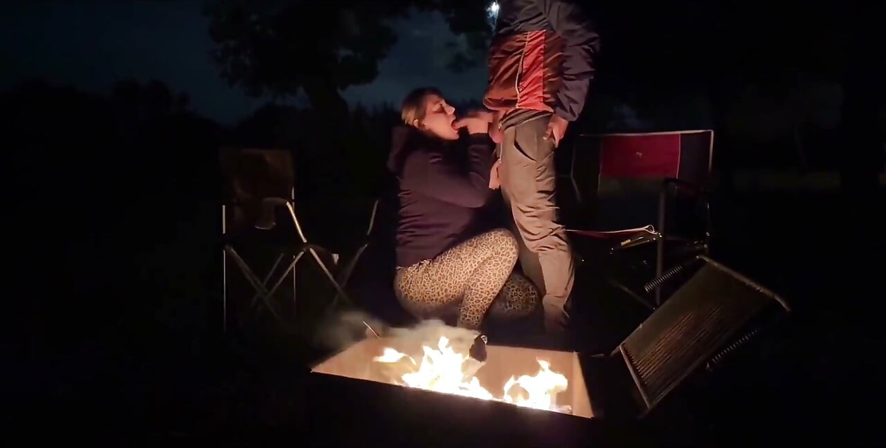 Using My Pussy at the Camp! Trying to Get Caught!