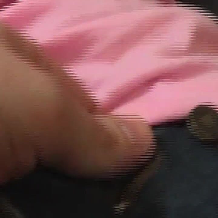 Blonde Stuffer Sucks Finger and Shows Pussy Closeup