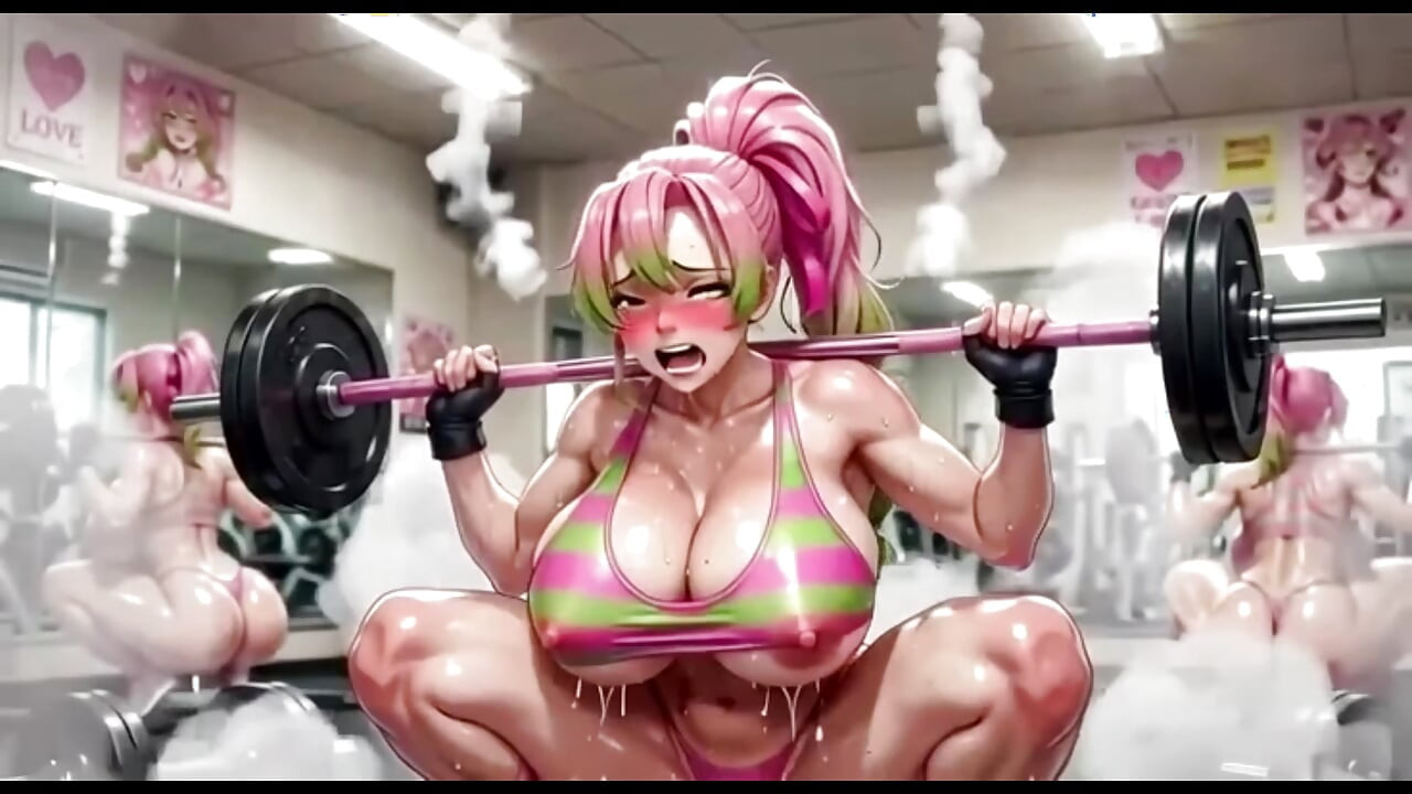AI Mitsuri Kanroji academia sensual corpo molhado provoca compilação