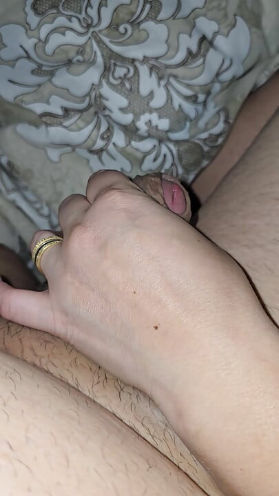 Step mom handjob step son dick after her husband funeral