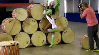 Danseuse de samba sexy.