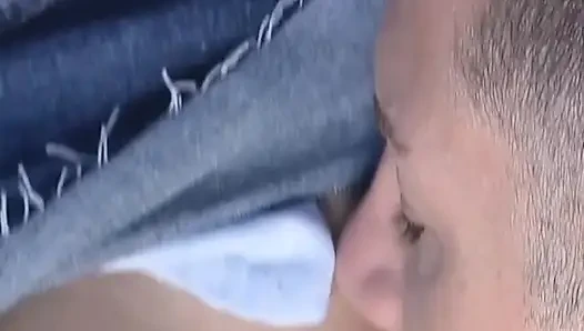 Blonde MILF Takes Creampie and Facial on Outdoor Bench