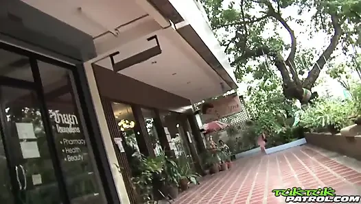 Skinny Thai Asian Fucked in Both Holes
