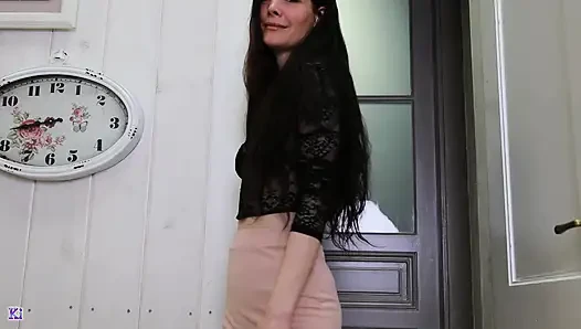 Slow Tease in Black Heels Andsheer Stockings - Footplay and Soft Seduction