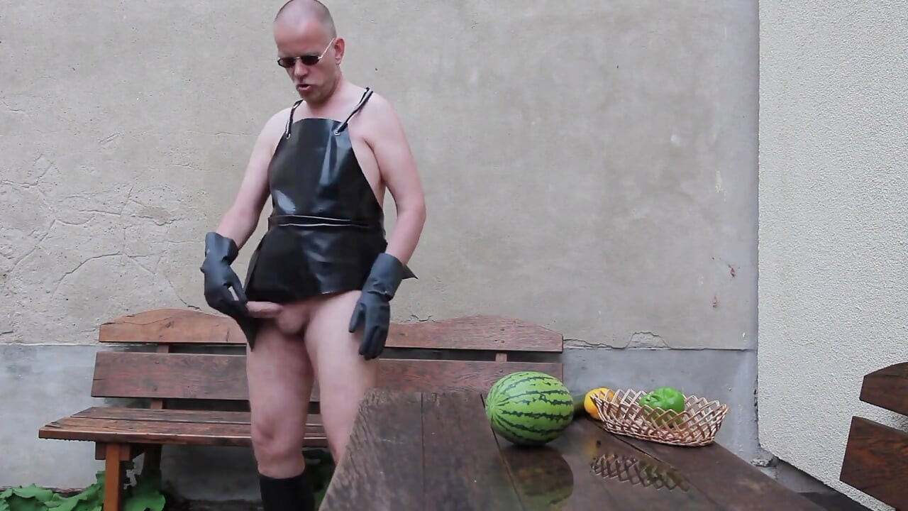 The Horny Rubber Gardener - Crushing Vegetables & Boot Care