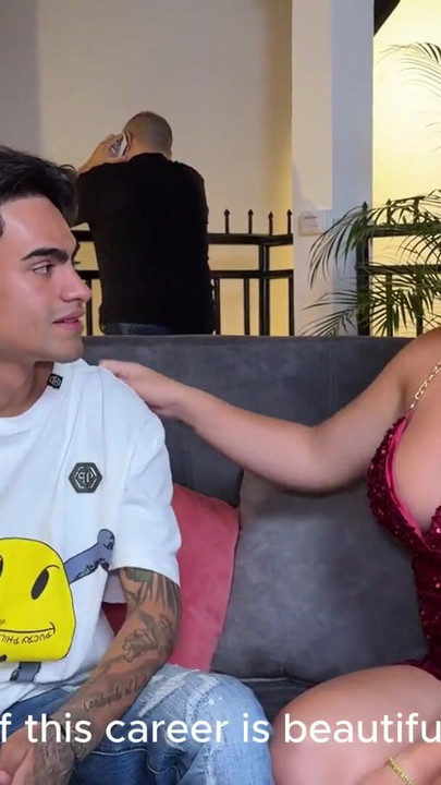 Thrilling moment from "I fuck my Colombian Stepmom in the living room while my stepdad is on a call! Danyel Mast and Karen"