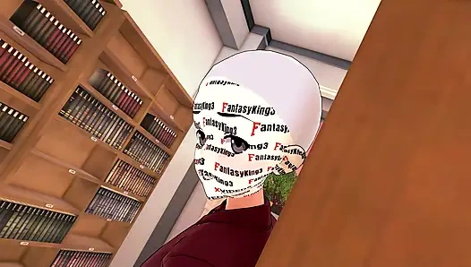 Akeno gibt mir einen blowjob in einer öffentlichen bibliothek - AUF DERER, DEREN NTR Madness Serie