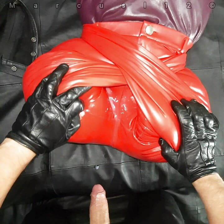 Red Leather Ass Getting Boyfriends Smegma Pt2
