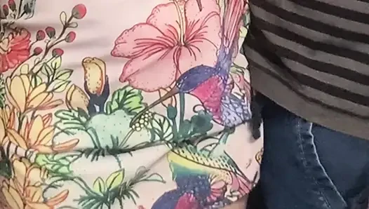 Petite Pussy Under Dress Perv in Subway