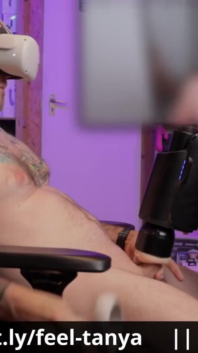 Captivating moment from "Testing the new Tanya Tate stroker with my immersive interactive VR virtual sex contraption"