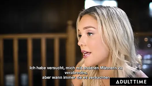 ADULT TIME - Straight Kali Roses Begs Lesbian Bestie Violet Myers For Lesbian Sex! GERMAN SUBTITLES