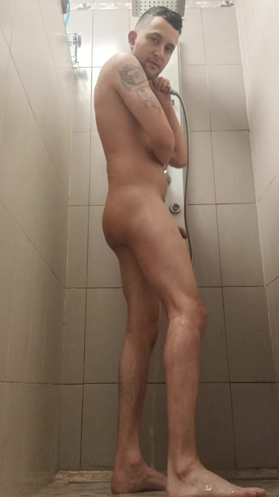 Naturally good I offer you my body in the shower on this video