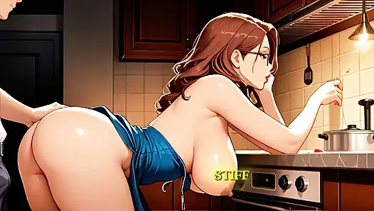 Пуэрториканская MILF-организатор мероприятий жестко трахается со своим клиентом — нецензурированный хентай — IA